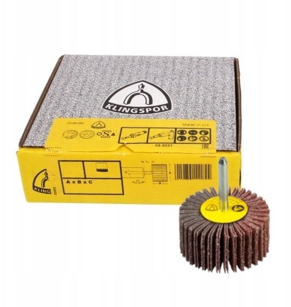 Klingspor KLINGSPOR ŚCIERNICA LISTKOWA TRZPIENIOWA KM613 50mm x 15mm x 6mm gr. 60