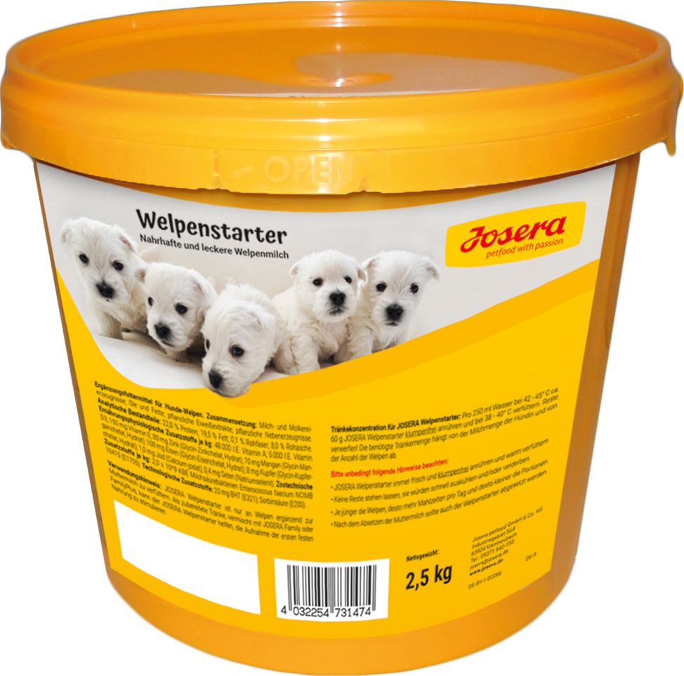 Josera Starter dla szczeniąt mleko dla szczeniąt 2,5kg