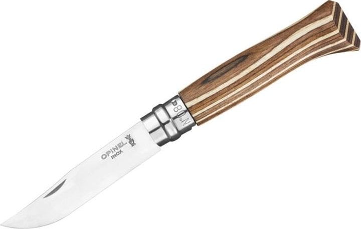 Opinel Nóż Inox Laminated Brown Natural 08