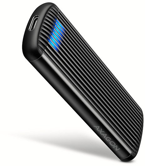 Axagon AXAGON EEM2-SC, zewnętrzna obudowa USB-C 10Gbps do dysków M.2 NVMe SSD, bezśrubowa, aluminiow...