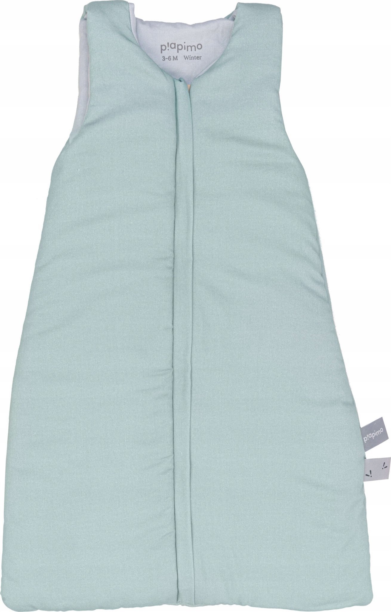 Piapimo PIAPIMO-ŚPIWOREK ZIMOWY 3-6M ZIELONY I SZARY KOLEKCJA SleepSweet