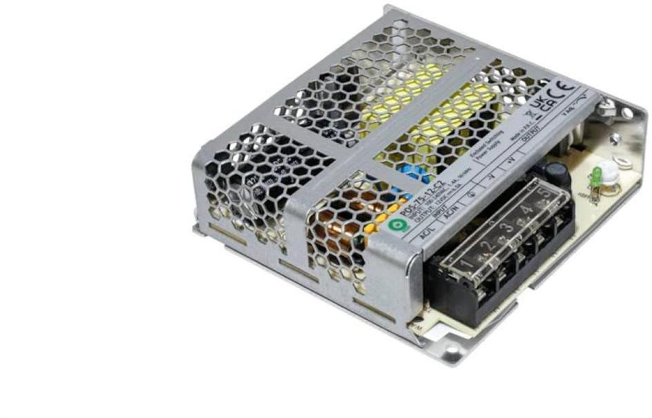 POS-75-12-C2: Zasilacz modułowy 12V/6A, niski, seria POS