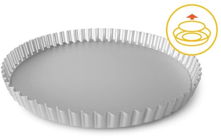 InnovaGoods Tart form with removable base Professional O25x2 5cm 8006043022940