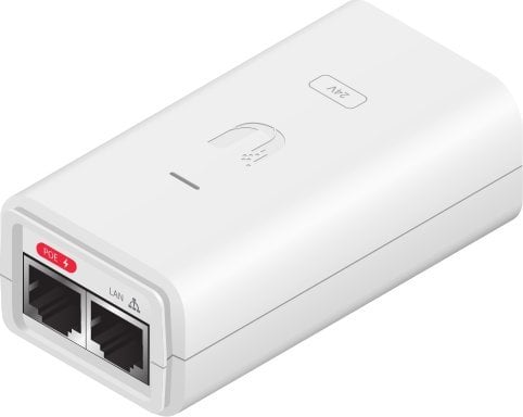   Ubiquiti POE Injector Ubiquiti 24VDC, 12W POE-24-12W-G-WH