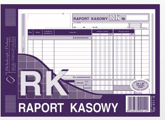 Michalczyk & Prokop Raport kasowy A5 80 kartek (411-3)