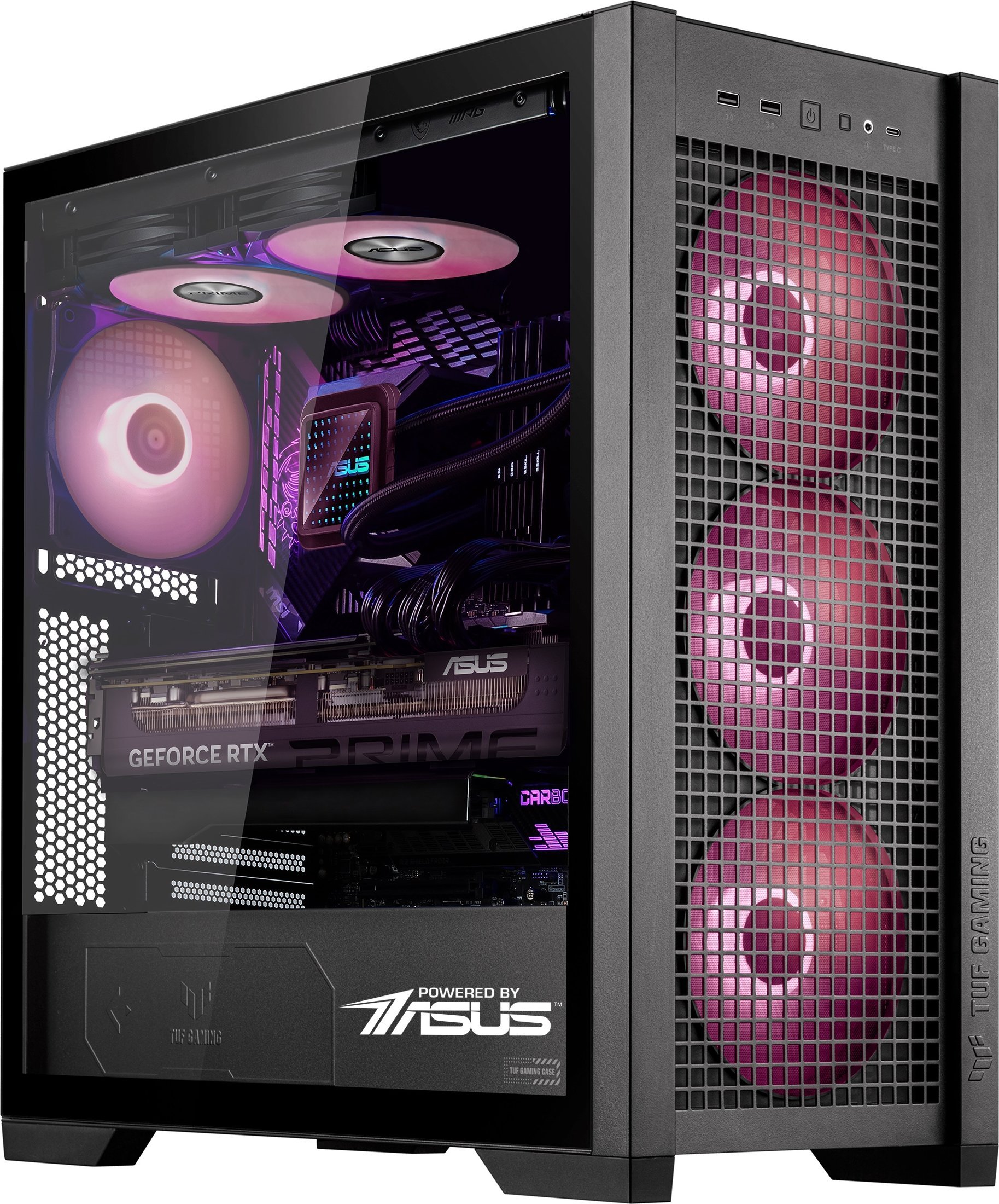 Powered by ASUS Ryzen 7 7800X3D AiO RTX 5070 Ti 32GB DDR5 SSD 1TB WIFI W11 DLSS 4