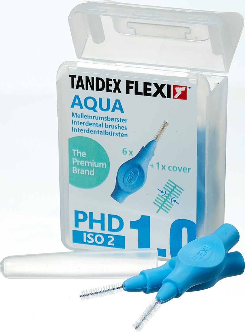Tandex (6 szt.) szczoteczek Flexi Extra Fine Aqua (niebieski))