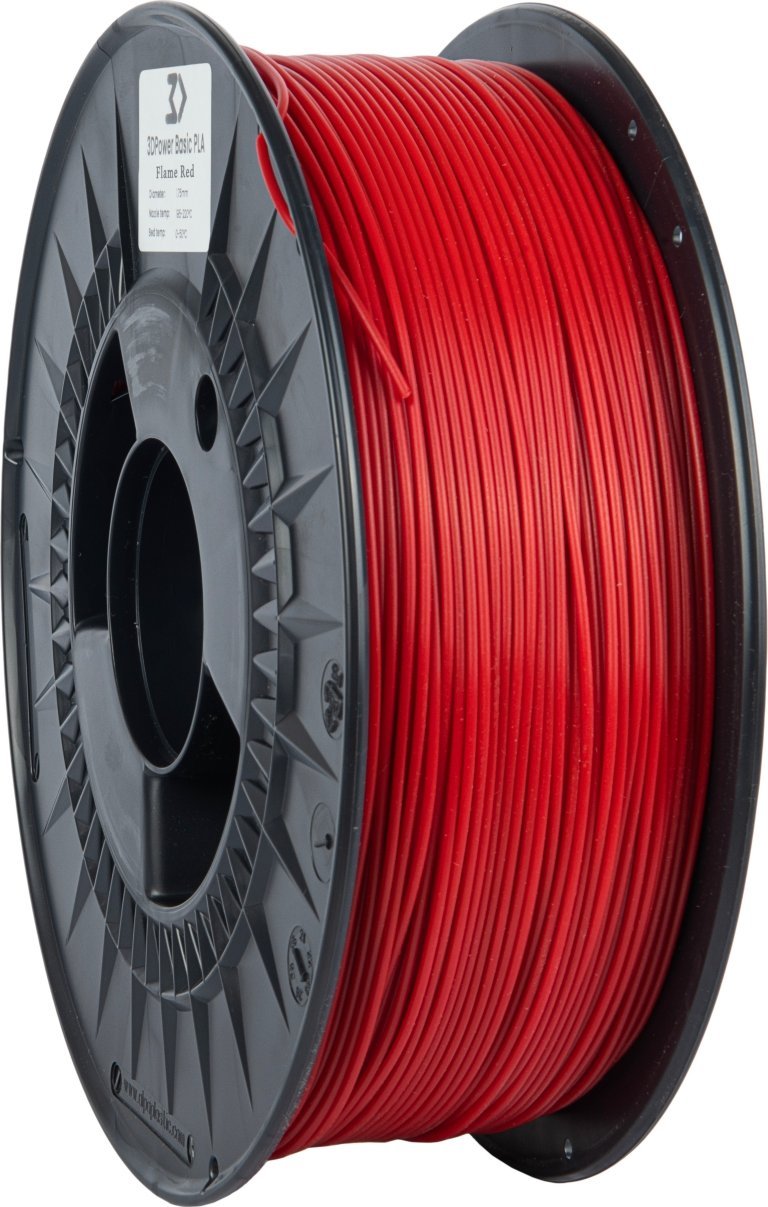 3DPower Filament 3DPower Basic PLA 1.75mm Flame Red 1kg