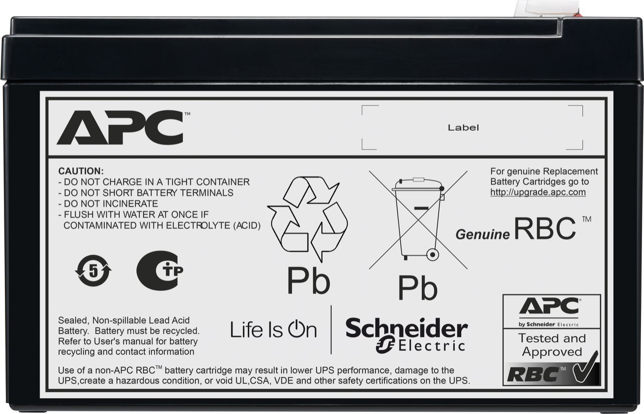 APC Wkład akumulatorowy, VRLA, 7 Ah, 12 V DC