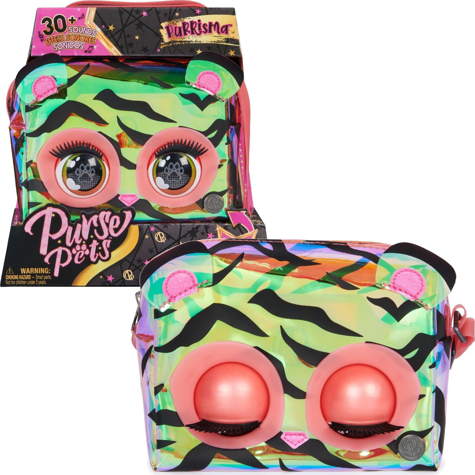 Spin Master Spin Master Purse Pets Holographic Tiger, Bag (Multi-Colour)
