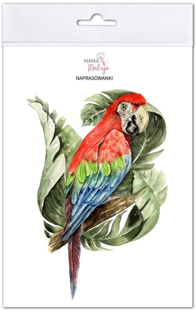 Mama Maluje Naprasowanki Ara zielonoskrzydła