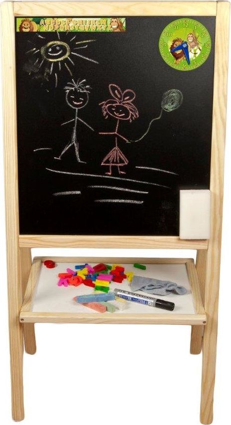 3toysm Dvipusė medinė piešimo lenta, MMB11