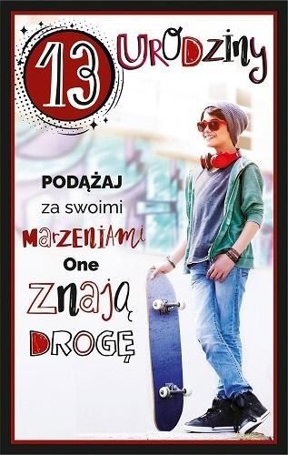 AbCard Kartka okolicznościowa Urodziny 13 U91