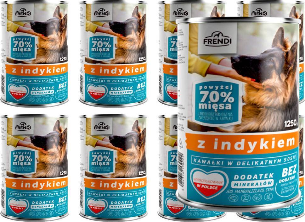 Frendi kawałki w delikatnym sosie z indykiem 8x1250g