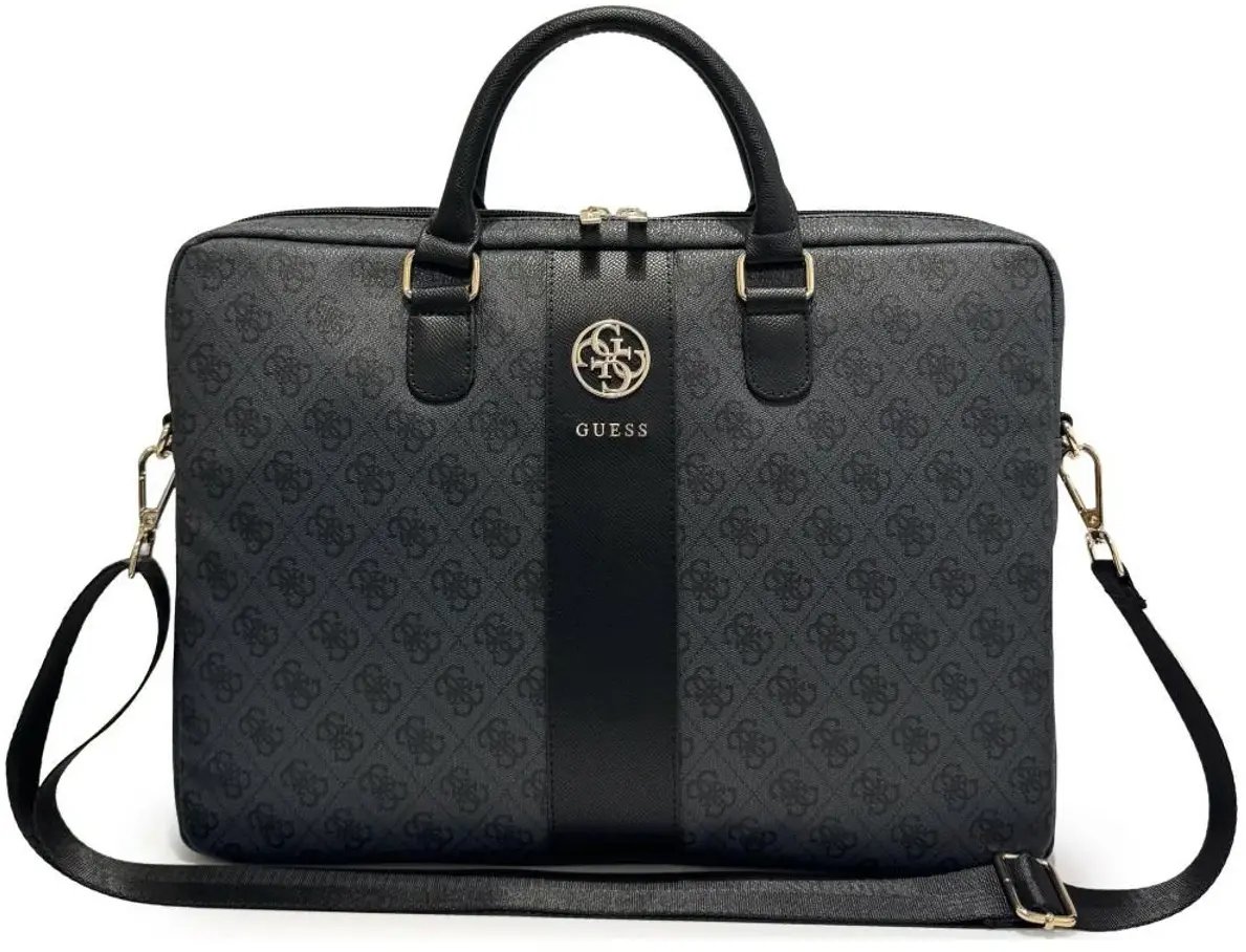 Torba Guess 4G Round 4G & Classic Logos Stripe 16” czarny