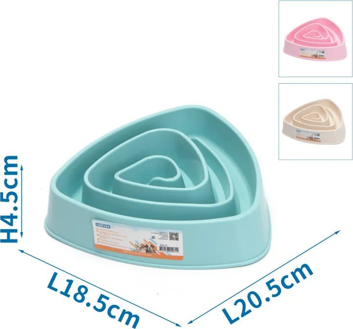 Nobleza Gwintowana miska do powolnego karmienia zwierząt Gwintowana miska do powolnego karmienia zwierząt