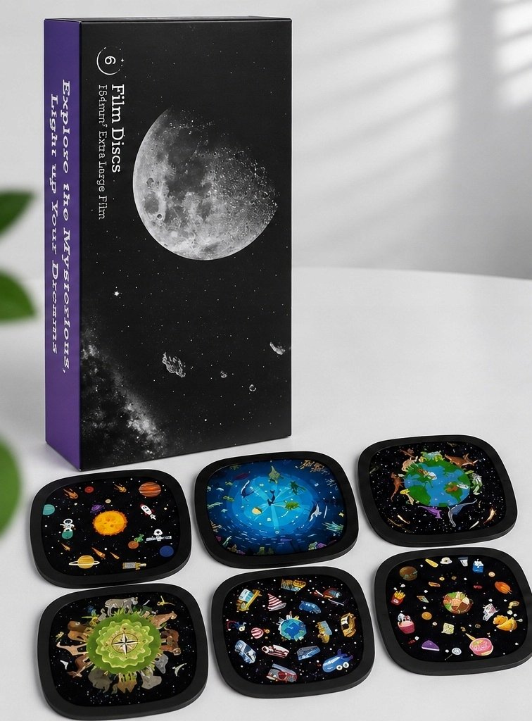 TeleScience Dyski wymienne do projektora 6szt Kosmos dla dzieci do Ainael Galaxy