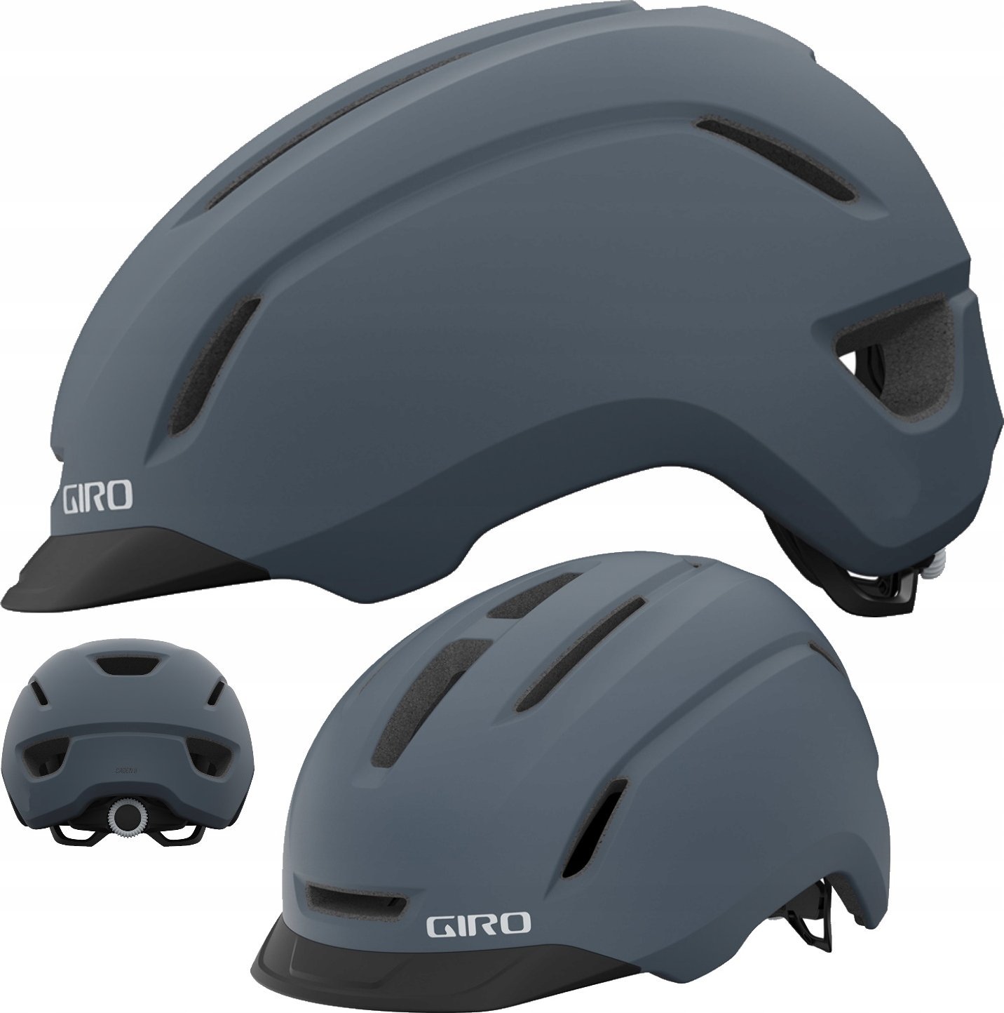 Фото - Шолом велосипедний Giro Kask miejski  CADEN II matte port gray roz. M  (55-59 cm)