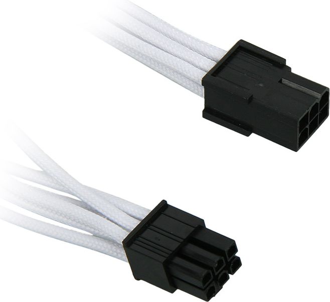 Zdjęcia - Kabel BitFenix PCIe 6-pin - PCIe 6-pin, 0.45m, Biały  (BFAMSC6PEG45WKRP)