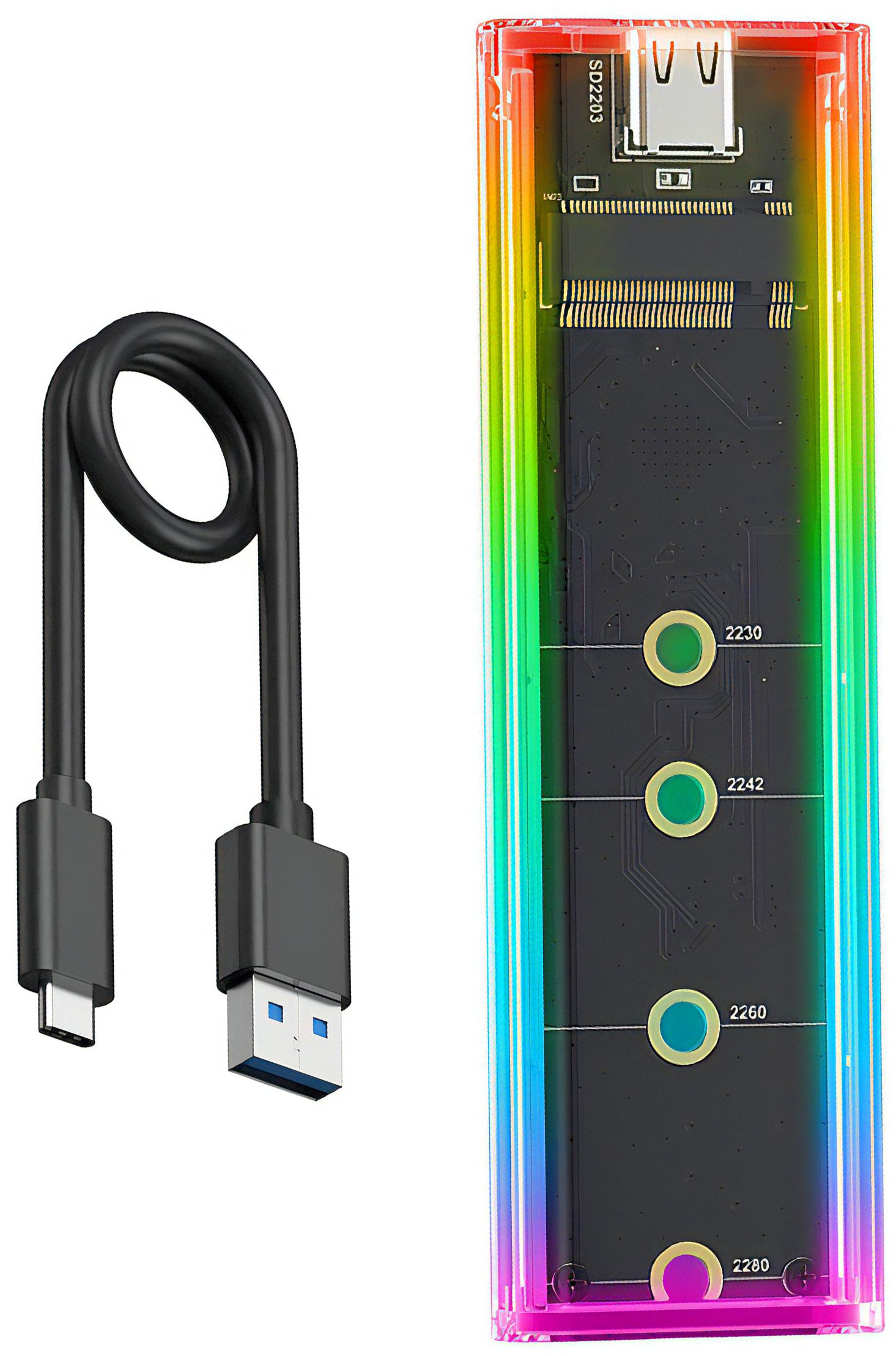I Want OBUDOWA DYSKU SSD M2 NVMe/NGFF BS-2808