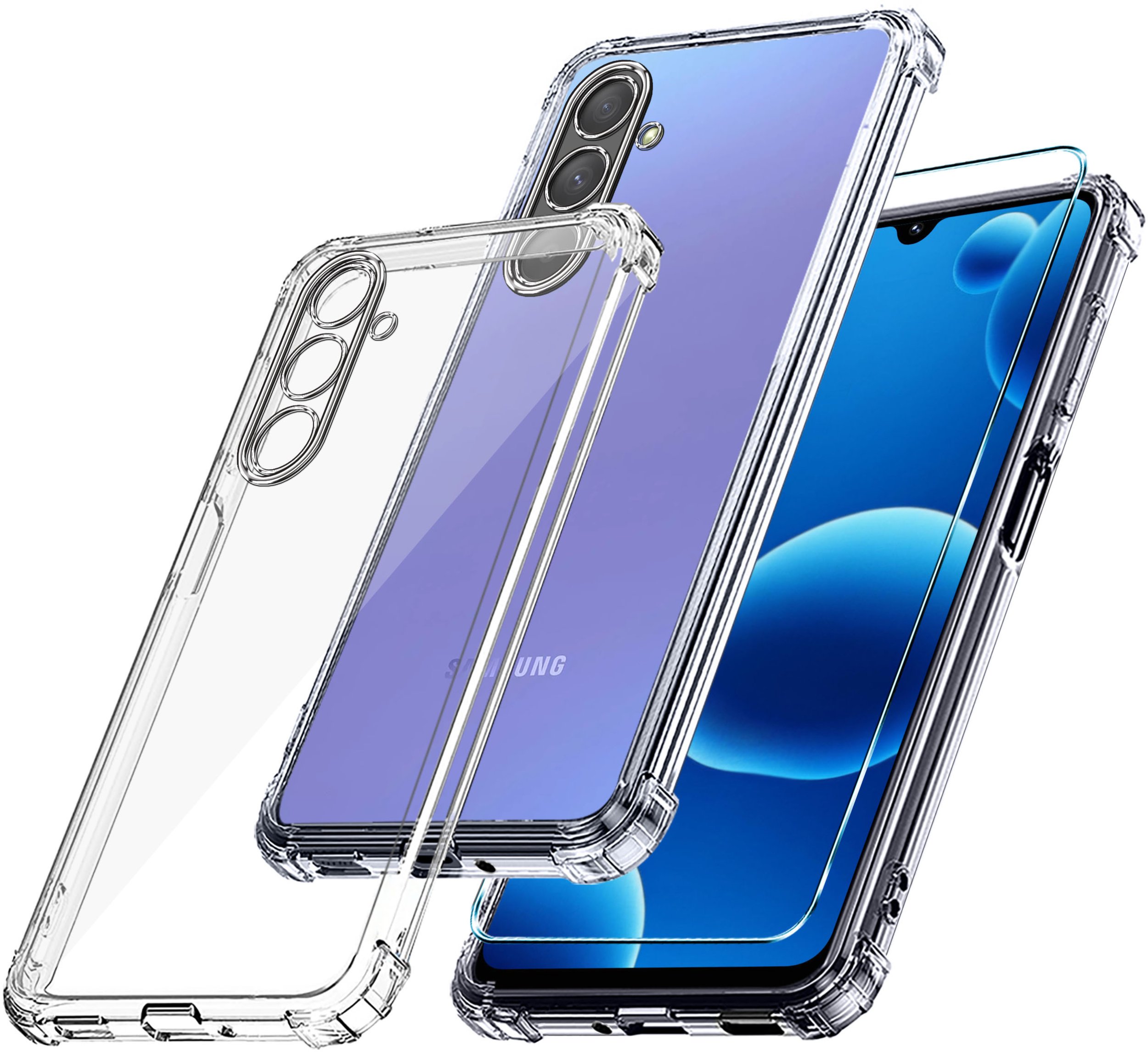 krainaGSM Etui do Samsung Galaxy A26 5G PANCERNE CASE SILICON GUMOWE SLIM + SZKŁO 9H