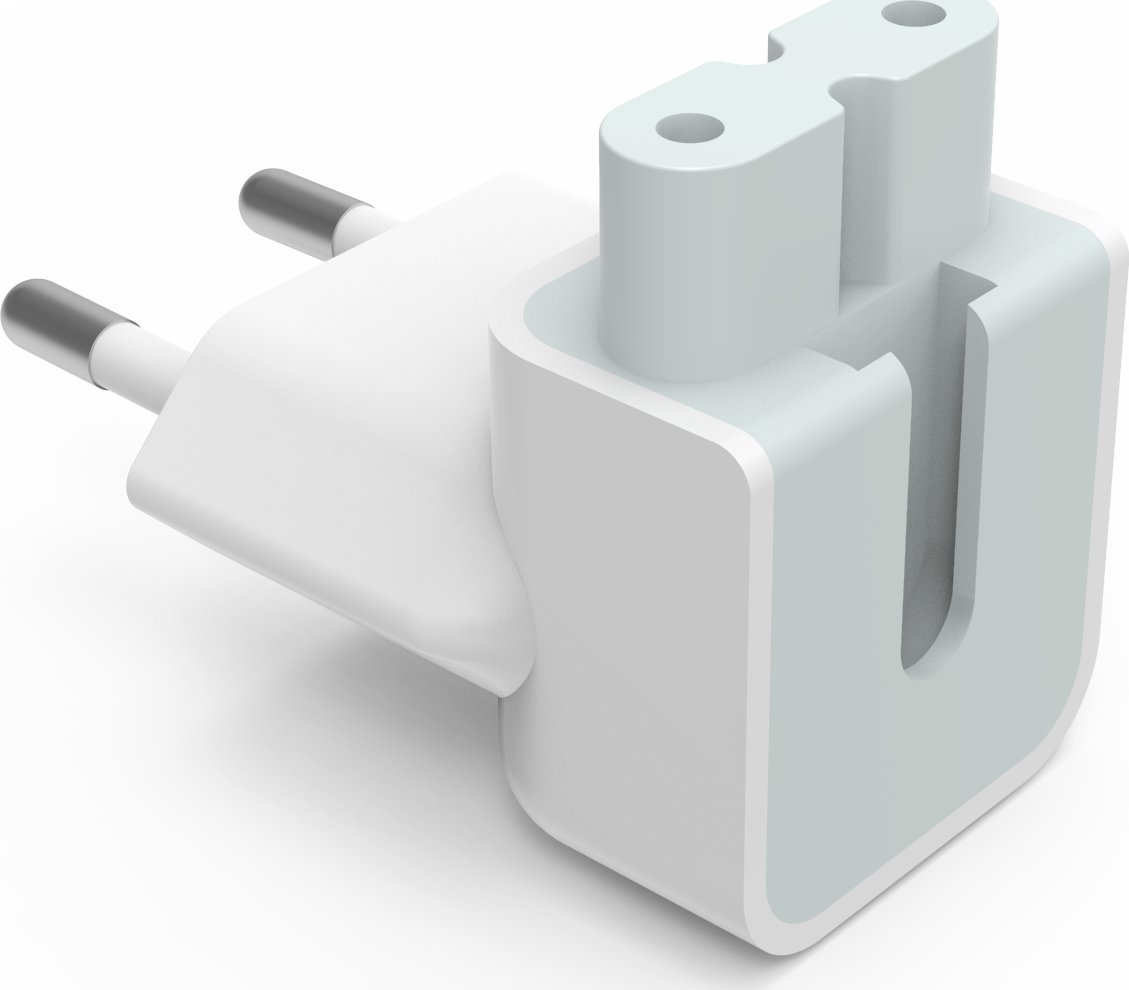 Ładowarka Vision VISION Professioneller, installationstauglicher EU-Winkelsteckeradapter fur Apple-Netzteil - 30 JAHRE GARANTIE - Passt an den C7 (Fig
