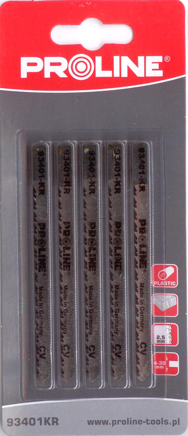 Pro-Line Brzeszczoty do wyrzynarki 5szt. 100mm 10TPI typ T - 93101KR