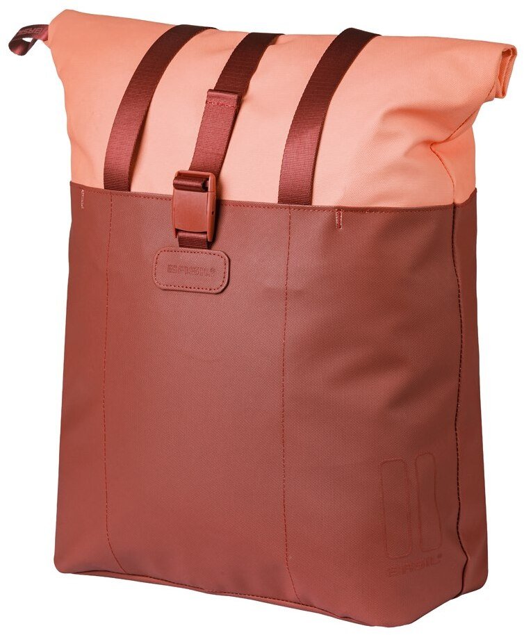Basil Sakwa pojedyncza BASIL VIVE BICYCLE SHOPPER, MIK Hooks, 15-20L, Wodoodporna, burgundy/pink