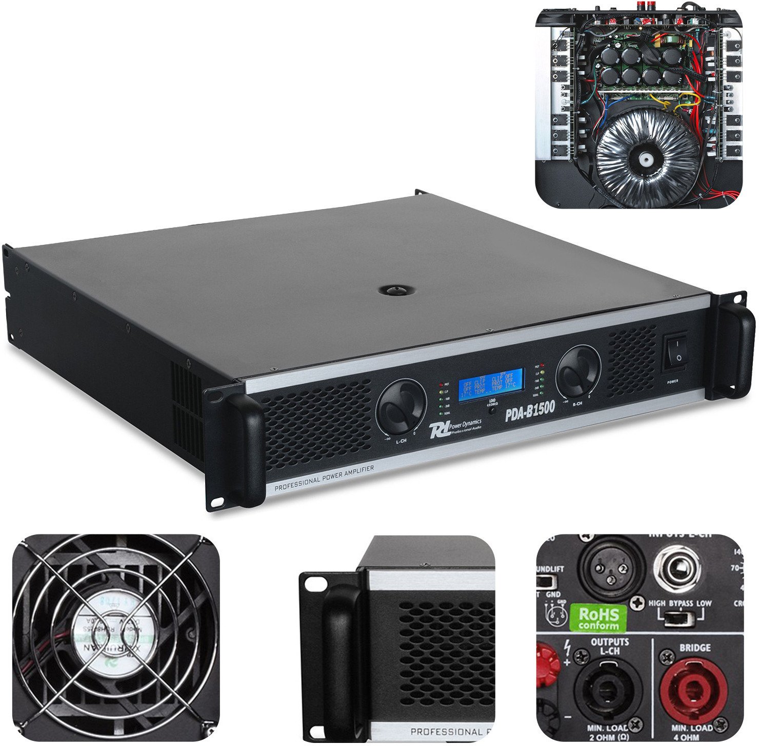 Wzmacniacz 1500W PDA-B1500 Power Dynamics one size