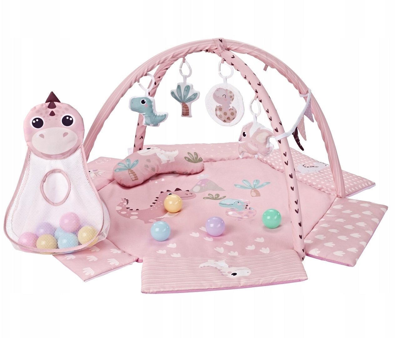 TK Import TinyMini CC9881 Mata edukacyjna Dino Pink
