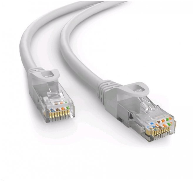 C-Tech kabel patchcord Cat6e, UTP, szary, 40m