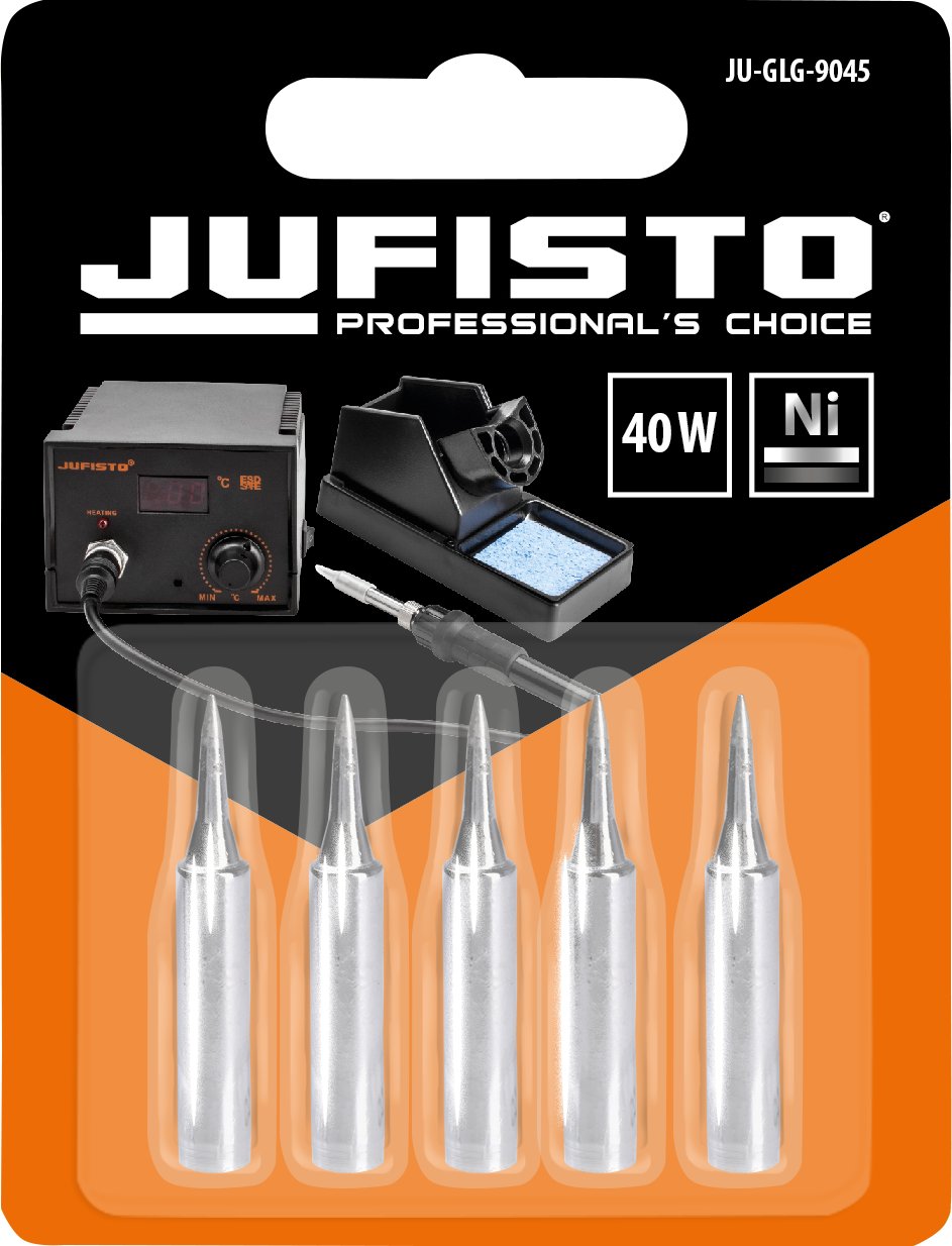 Jufisto JUFISTO Groty Do Stacji Lutowniczej 40W 5szt Końcówki Do Lutownicy