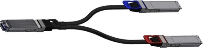 HP NVIDIA - 800GBase Splitter fur direkten Anschluss - OSFP (M) zu OSFP (M) - 2 m - halogenfrei, passiv, Flattop