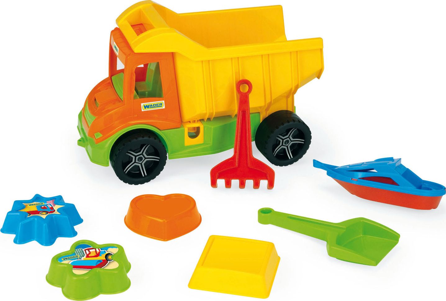 Wader MULTI TRUCK WYWROTKA Z ZESTAWEM DO PIASKU 70300