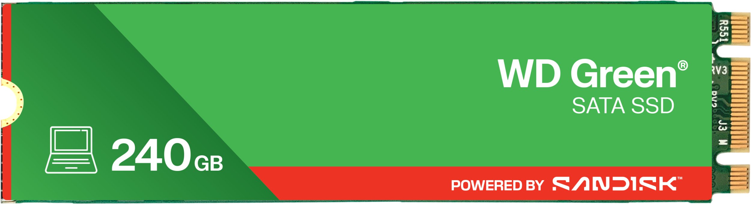 Dysk SSD SanDisk Green 240GB M.2 2280 SATA III (WDS240G3G0B)