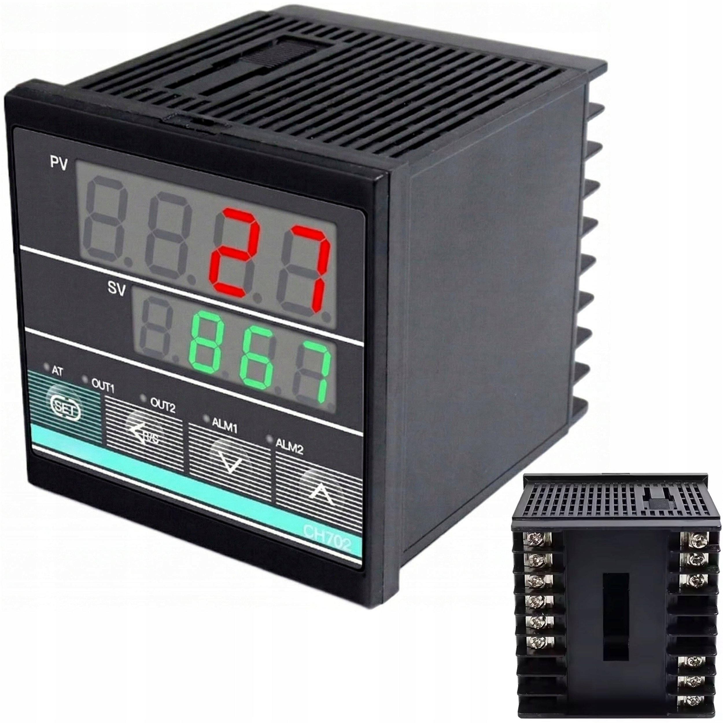 Rosfix Osprzęt instalacyjny PID regulator temperatury termoregulator CH702 230V K 0-400C SSR relay H...