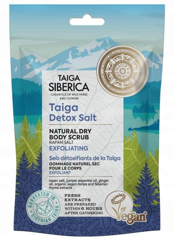 Natura Siberica TAIGA Złuszczający suchy peeling do ciała 250 ml