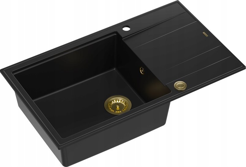 Zlewozmywak GraniteQ EVAN 136 XL zlewozmywak z syfonem Push To Open 1-komorowy z/o (860x500x210; kom...