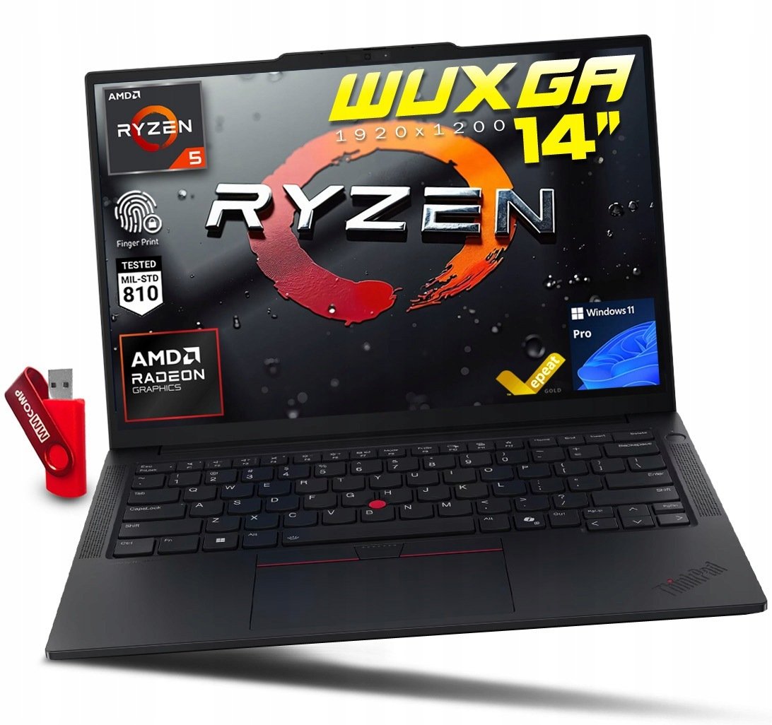 Lenovo Thinkpad E14 G7 Ryzen 5 220 16GB DDR5 2TB SSD WUXGA IPS W11