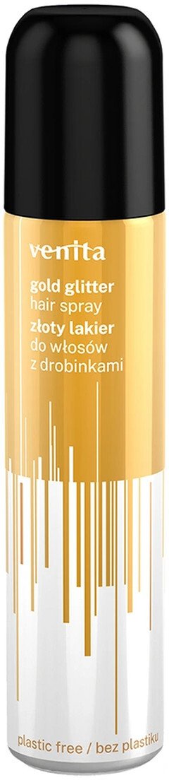 Venita VENITA Glitter Hair Spray Lakier do włosów z drobinkami złoty brokat 75 ml