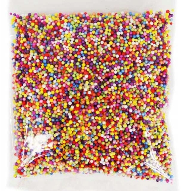 BREWIS Styropianowe kulki 4mm kolorowe 10g