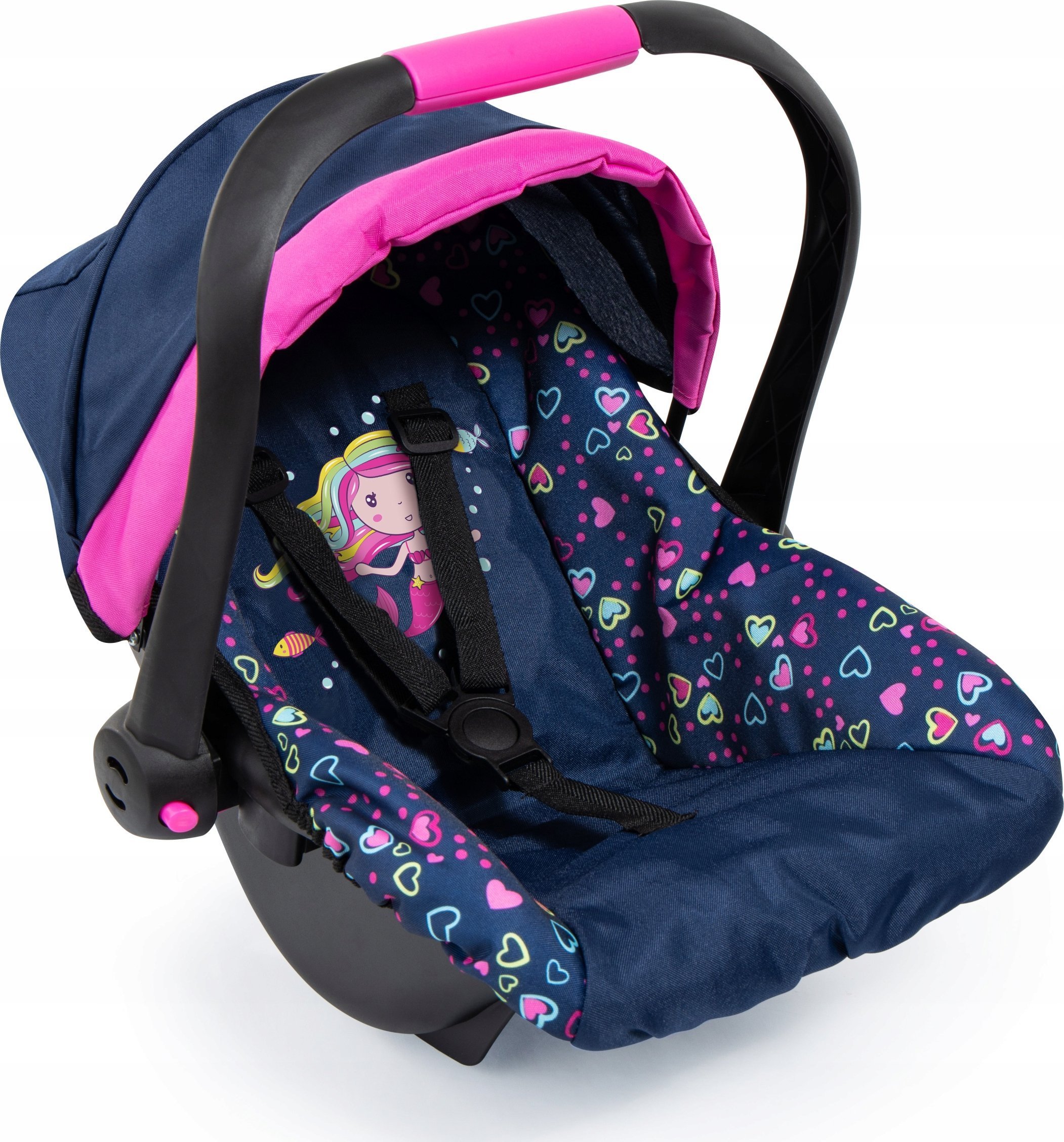 Bayer Bayer Fotelik samochodowy dla lalki Nosidełko z baldachimem 67917AA