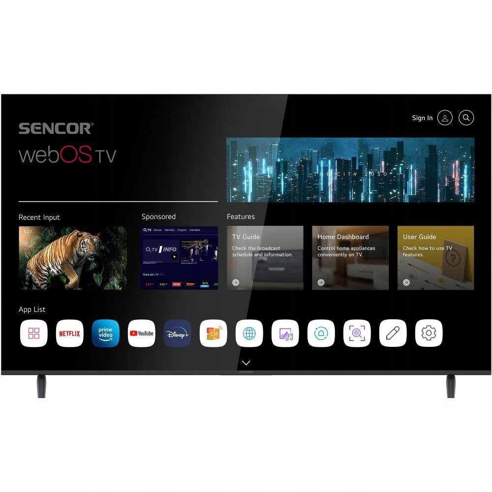 Telewizor Sencor SLE 65US803B WEBOS SMART TV SENCOR