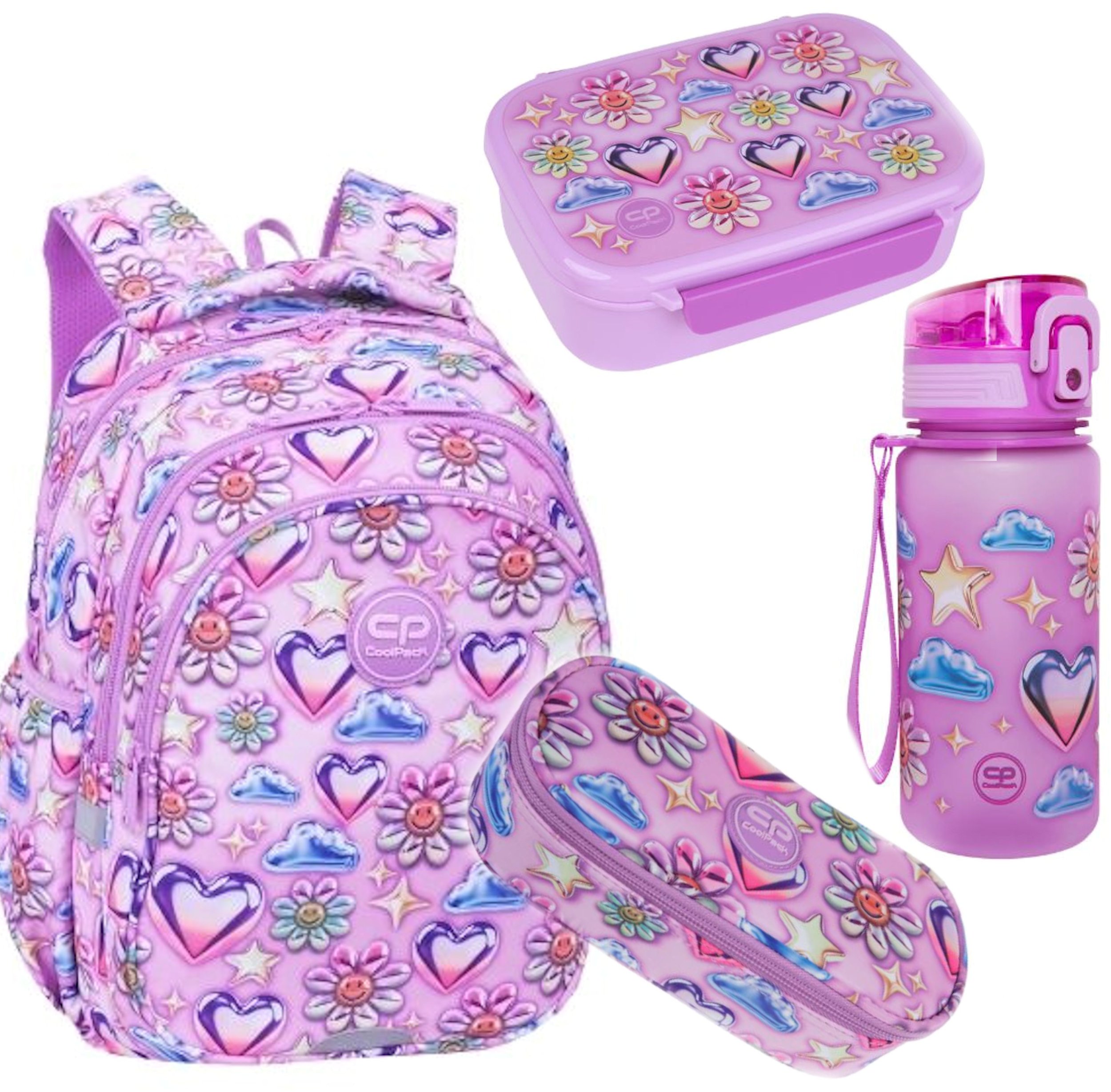 Coolpack plecak szkolny 2w1 balloons klasa 1-3 zestaw (CP_BALLOONS4W1)