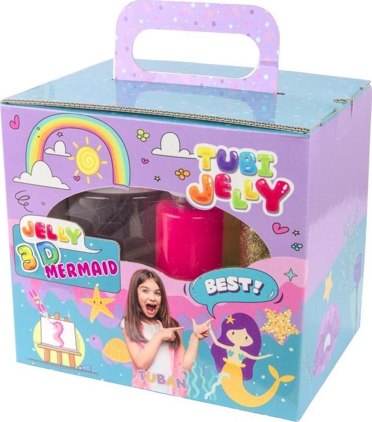 TUBAN Zestaw Tubi Jelly 6 kolorów małe akwarium Syrenka