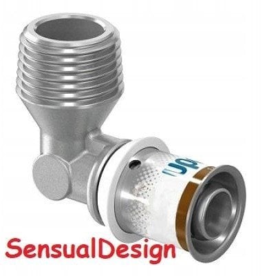 Uponor Uponor S-Press PLUS kolano z gwintem zewn. 25-R1MT
