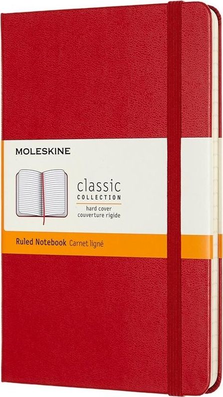 Moleskine Notes Classic 11,5x18 tw. linie Szkarłatna Czerwień