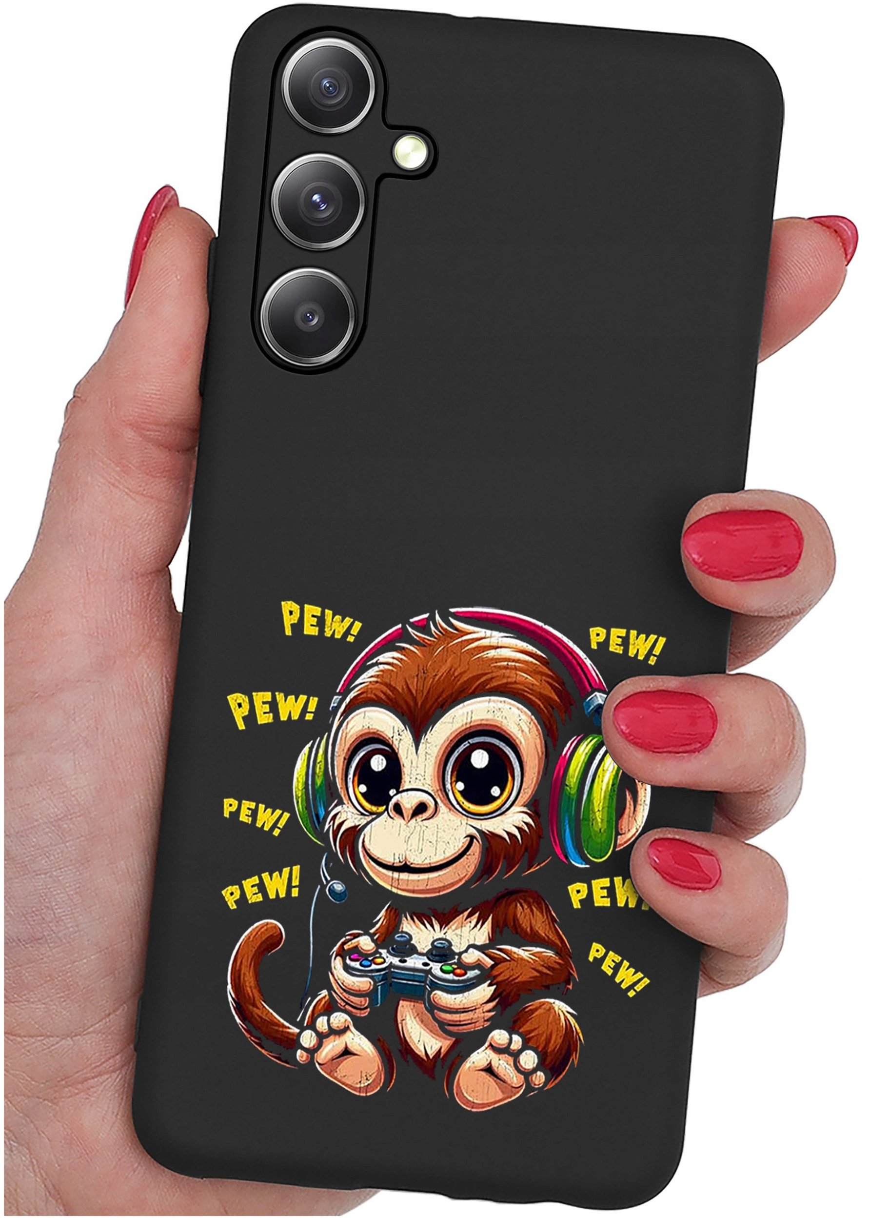 krainaGSM Etui do Samsung Galaxy M35 5G WZORY SILIKONOWE MATT CASE + SZKŁO 9H