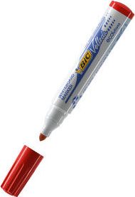 Bic MARKER SUCHOŚCIERALNY BIC VELLEDA ECOLUTIONS* 1701 CZERWONY OKRĄGŁA KOŃCÓWKA PUDEŁKO 12 SZT - 11...