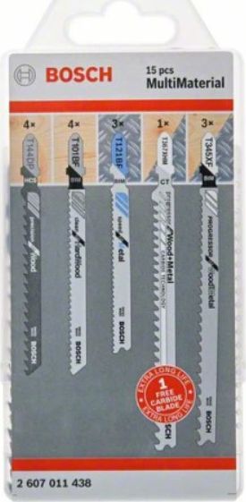 Bosch brzeszczot T zestaw Multimaterial 14+1 elementów (2607011438)